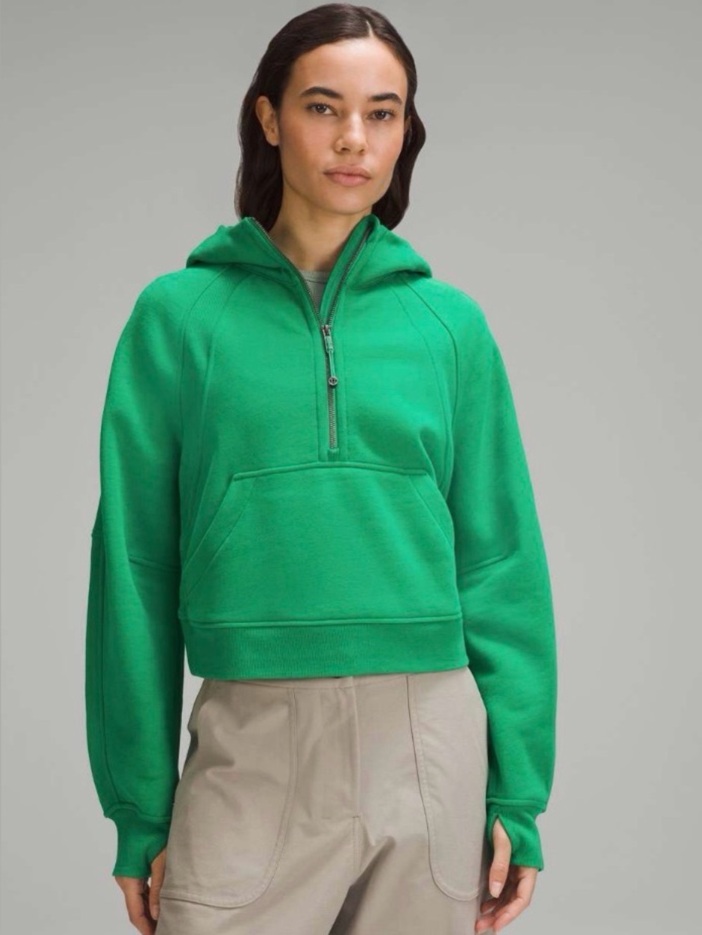 Lululemon Scuba Oversized Half-Zip Hoodie
Gully Green Size XS/S